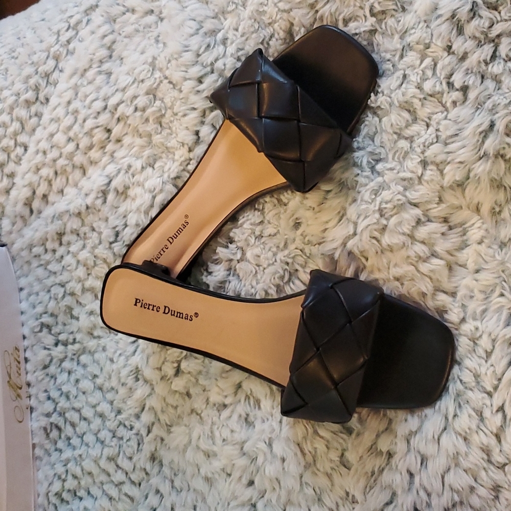 Black kitty heels